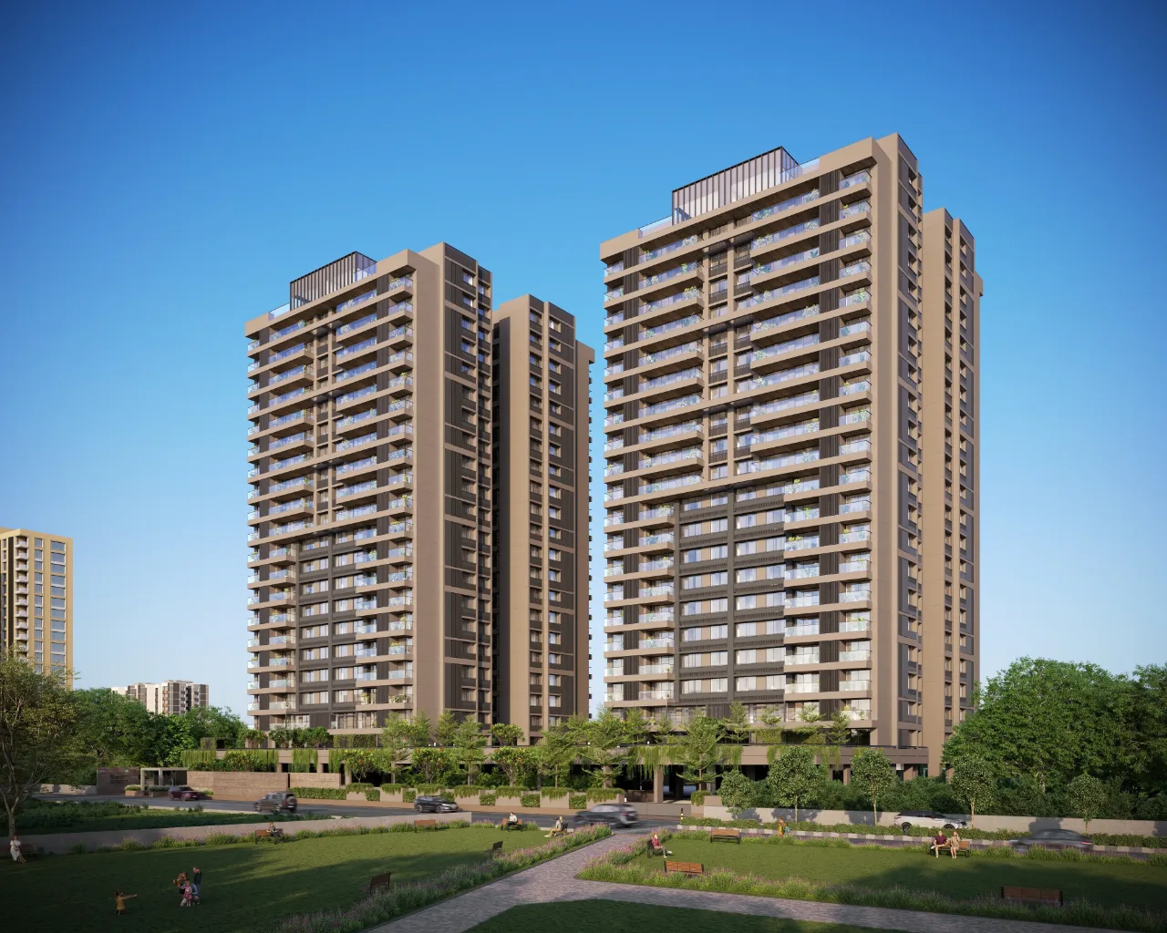 The Storeys Infinity exterior, Adani Shantigram, Ahmedabad