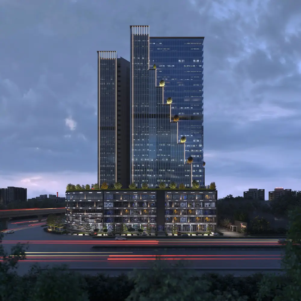 Trogon Twin Towers, Offices & showrooms, Near Vaishnodevi Circle, S.G. Highway, Ahmedabad
